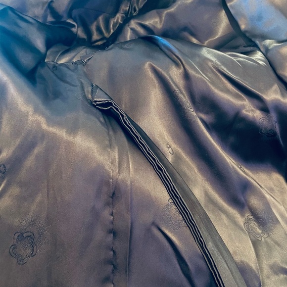 Vintage Genuine Leopard Leg Fur Overcoat w/ Sheared Beaver Collar Luxury Lining - Picture 11 of 13